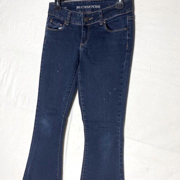 Vintage Y2K Bluenotes Dark Wash Low Rise Flare Leg Jeans 26 - Picture 2 of 15